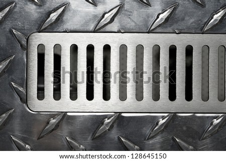 The surface of the metal air vent