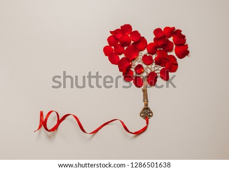 Romantic valentine love card