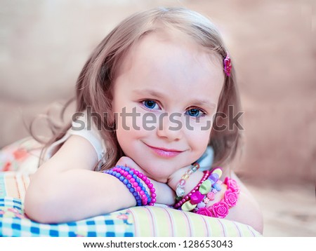 portrait smille girl child