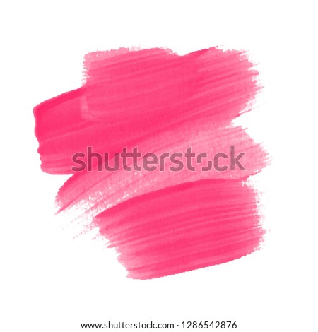 Vector hand drawn watercolor brush stain. Colorful painted stroke. Artistic spot for background.