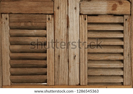 Old window shutters wood.