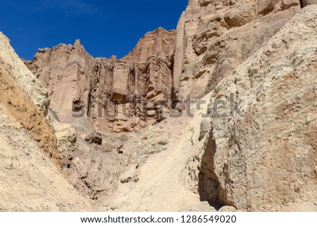 Golden Canyon Trail, Red Cathedral -Death Valley National Park, California, USA