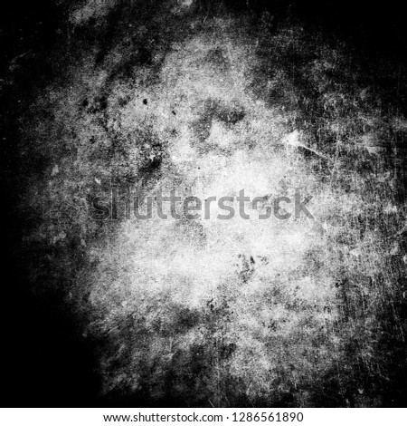 Grunge scratched background, old concrete wall, faded central area for your text or picture