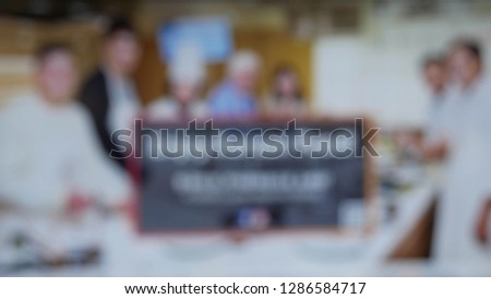 Head Chef  and  Executive  Chef    with  Blur Background
