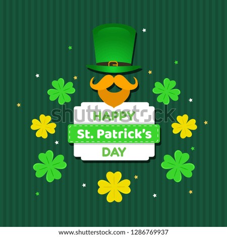 St. Patrick's Day Illustration Background Poster