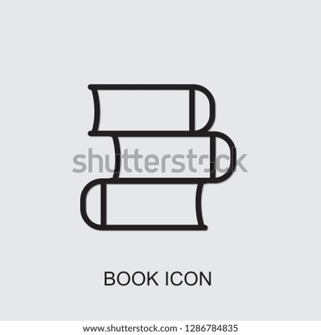 book icon . Editable outline book icon from education. Trendy book icon for web and mobile.
