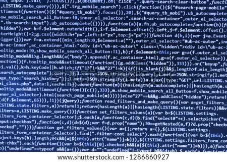 Cyber space concept,   Program code and visual UI/UX,  Software development creating projects,  Internet app development and design,  Real software development code,  Css3 code on colorful background