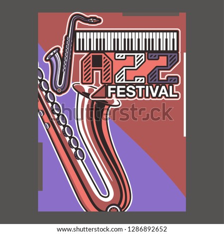 Beautiful modern classical music festival poster or flyer template. Ideal for local events announcement and promotions – Vector