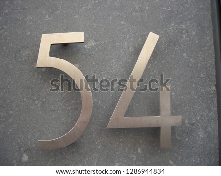 Street and House Numbers