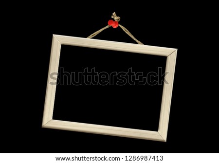 photo frame on black background