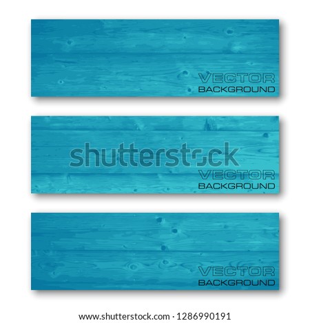 Vector graphic wood design banner. Wooden pattern backgrounds different color. Paper banner wooden style. Abstract wood pattern