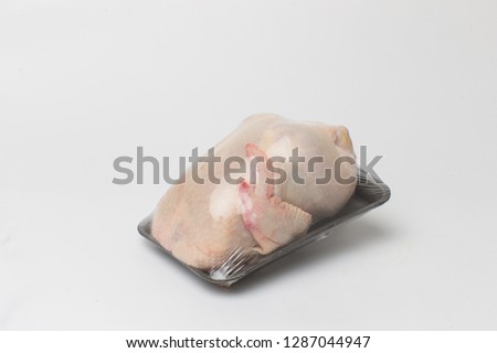Raw packed chicken Royalty-Free Stock Photo #1287044947