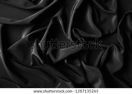 Black fabric abstract background