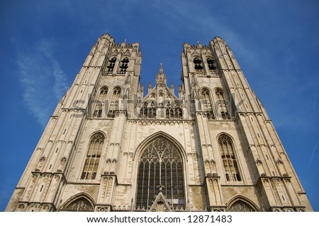 Picture of saint Michel church (Brussels, Belgium)