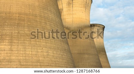 Cooling towers close together