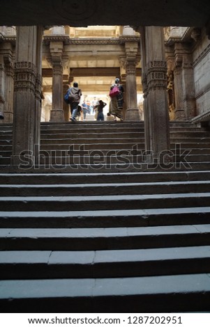 Adalaj Stepwell or Rudabai Stepwell is a stepwell located in the village of Adalaj, close to Ahmedabad city and in Gandhinagar district in India built in 1499 