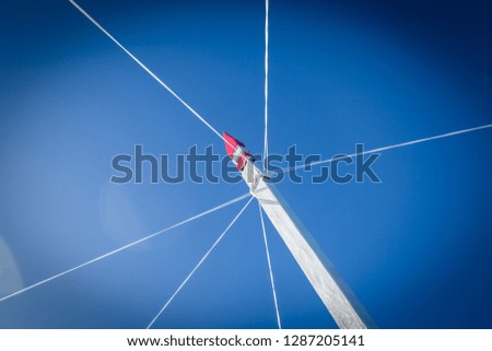 Mast on a boat