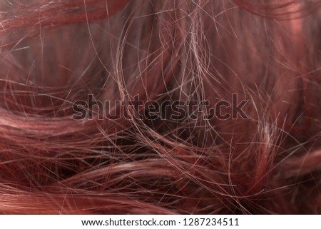 red golden hair texture background 