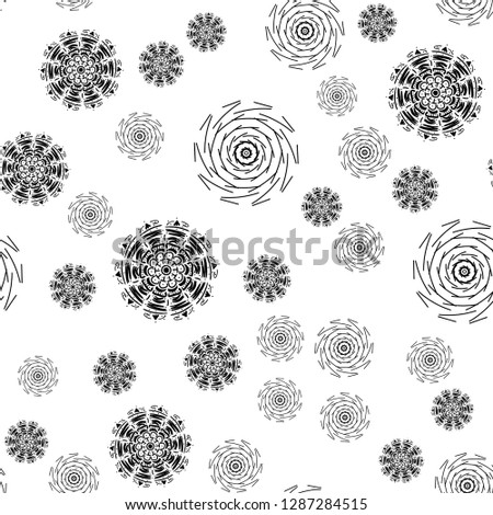 Mandala seamless pattern on white background. Coloring pages for adults. Coloring book. Ornamental hand drawn doodle nature ornamental mandala vector.