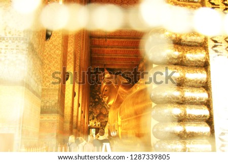 reclining buddha in the temple