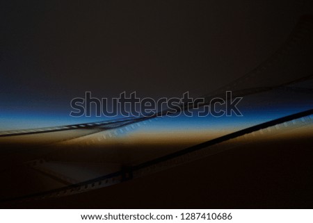 film strip on dark background
