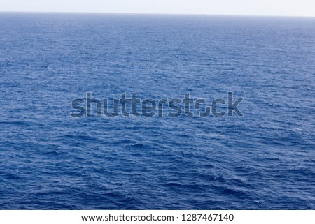 Rippled ocean surface