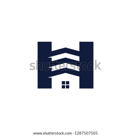 home initial logo template