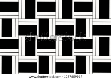 Black and white geometric seamless pattern in modern stylish. for wallpapers, web page background, surface textures, Image for advertising booklets, banners. Vector illustration