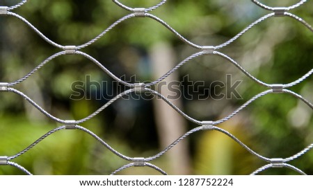 Metallic fences background