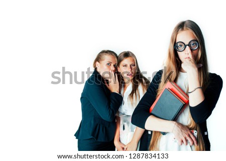 new student bookwarm in glasses against casual group