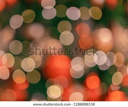 Colorful blurred christmas tree lights.
