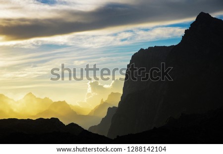 Sunset at Carstensz Pyramid, Papua Indonesia