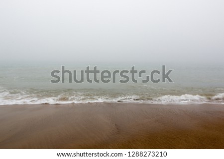 Beach in the fog