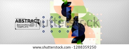 Semi cicrle geometric backgrounds on grey, modern geometric pattern design. Vector business or technology presentation design template, brochure or flyer pattern, or geometric web banner