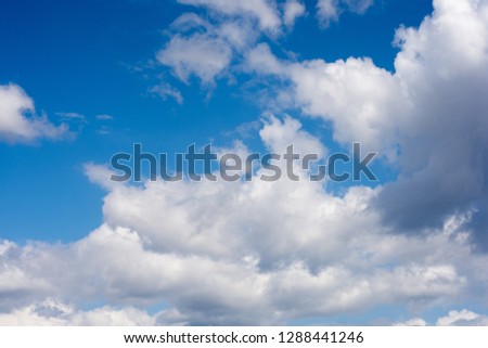 Clouds with blue sky during sunny day
