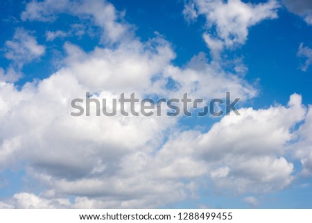 Clouds with blue sky during sunny day