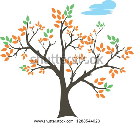 abstract tree silhouette