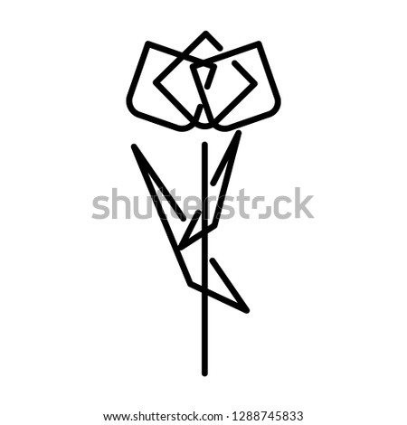 Flower Icon. Vector Illustration.