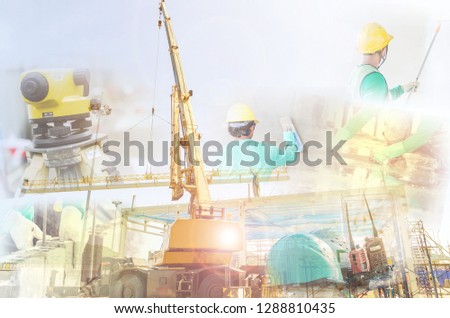 Background image of all construction works