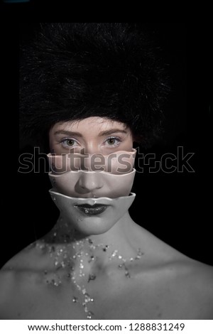 Multiple layers of same head. female model, concept, split personality, Search schizophrenia. mental health. 
 Royalty-Free Stock Photo #1288831249