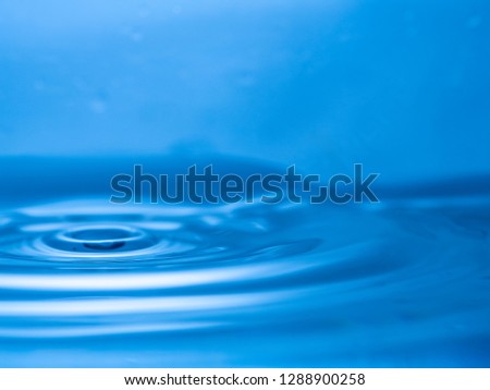 water splash in blue tone