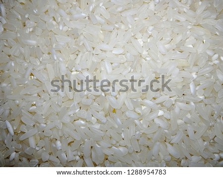 Processed long rice. Top view.