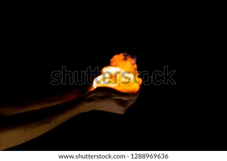 fire in hand