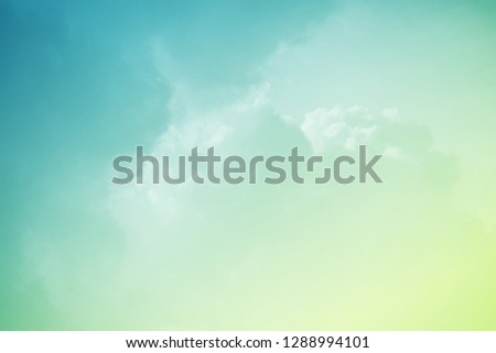 fantastic cloudy sky with pastel gradient color , nature abstract background