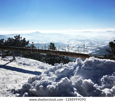 winter, mountain, nature