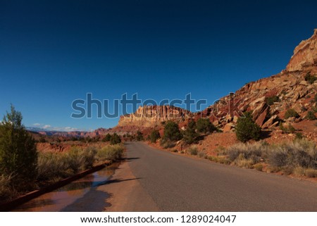 Road in the Valley of fire state park, Usa
