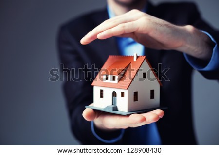 Home insurance concept. Royalty-Free Stock Photo #128908430