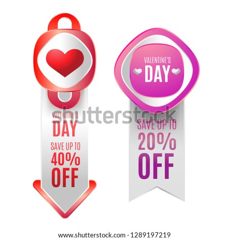 Valentine's Day sale badge