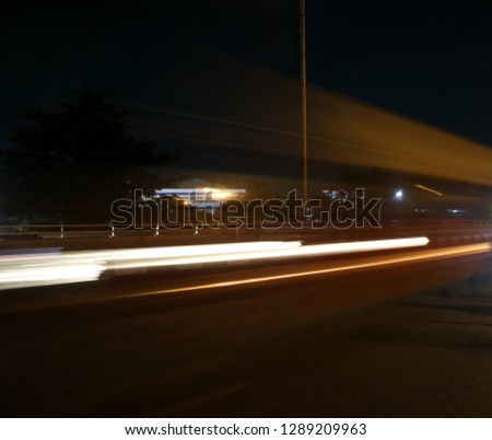 slow speed (long exposure) above fly over in jakarta 