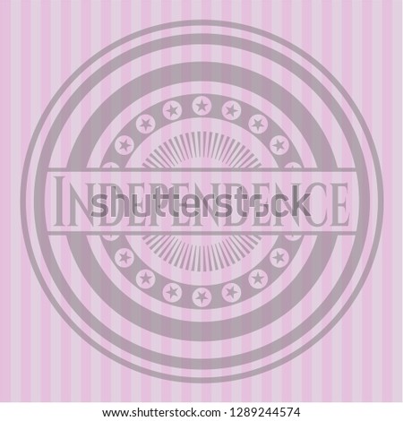 Independence pink emblem